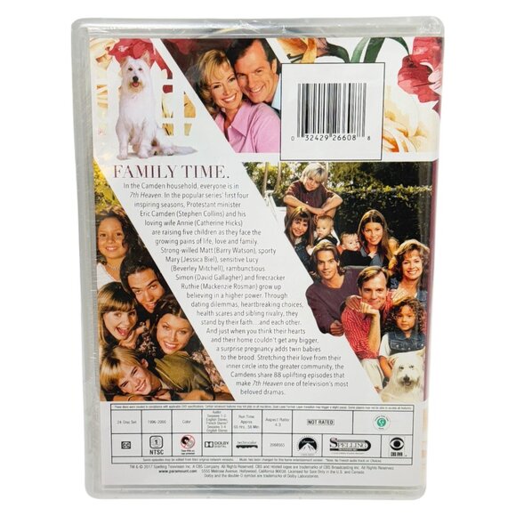 7th Heaven DVD Boxset Seasons 1 to 4 CBS Seventh Heaven New Sealed - Picture 2 of 6